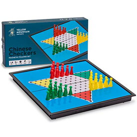 ボードゲーム 英語 アメリカ 海外ゲーム Yellow Mountain Imports Magnetic Chinese Checkers Halma Travel Set, 9.8 Inches - Folding, Portable Board Game Setボードゲーム 英語 アメリカ 海外ゲーム