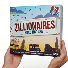 ボードゲーム 英語 アメリカ 海外ゲーム Zillionaires Road Trip USA: Family Board Game for Kids and Adults, Board Games for Families, Best New Board Games, Great For 2 ? 5 Playersボードゲーム 英語 アメリカ 海外ゲーム