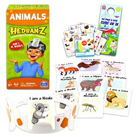 ボードゲーム 英語 アメリカ 海外ゲーム BoardGame Animal Hedbanz Guessing Game - Kids Gift Bundle with Expansion Pack for Boys and Girls Plus Stickers Door Hanger (Animal Games)ボードゲーム 英語 アメリカ 海外ゲーム