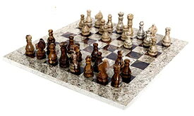 ボードゲーム 英語 アメリカ 海外ゲーム Radicaln Marble Chess Set 15 Inches Fossil Coral and Dark Brown Handmade Board Game Chess Sets for Adults - Travel Chess Game Set for 2 Player - 1 Chess Board & 32 Chess Piecボードゲーム 英語 アメリカ 海外ゲーム