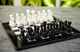 ボードゲーム 英語 アメリカ 海外ゲーム Radicaln Marble Chess Set with Storage Box 15 Inches Black and White Handmade Chess Sets for Adults -1 Chess Board & 32 Chess Pieces - Board Chess Gameボードゲーム 英語 アメリカ 海外ゲーム