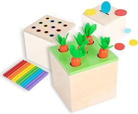 ボードゲーム 英語 アメリカ 海外ゲーム Montessori Box Play Kit, Early Child Development Learning Material for 1-3 Years Old Babies (Play Kit, 3 for 1)ボードゲーム 英語 アメリカ 海外ゲーム