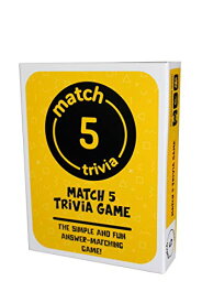 ボードゲーム 英語 アメリカ 海外ゲーム MATCH 5 TRIVIA Game - Answer Matching Game for Family, Friends or a Party. Great for Game Night. 3 or More Players.ボードゲーム 英語 アメリカ 海外ゲーム