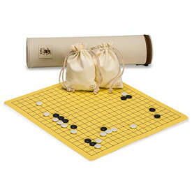 ボードゲーム 英語 アメリカ 海外ゲーム Yellow Mountain Imports Magnetic 19x19 Roll-up Portable Travel Go Game Set Board (14.4 x 13.6-Inch) with Single Convex Stones - Classic Strategy Board Game (Baduk/Weiqi)ボードゲーム 英語 アメリカ 海外ゲーム