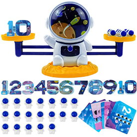 ボードゲーム 英語 アメリカ 海外ゲーム HT HONGTENG Balance Counting Cool Math Game for Kids - STEM Toys for 3 4 5 6 Year Olds Boys and Girls Educational Kindergarten -Astronaut Number Learning Materialボードゲーム 英語 アメリカ 海外ゲーム
