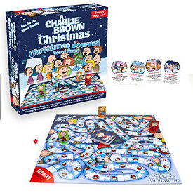 ボードゲーム 英語 アメリカ 海外ゲーム AQUARIUS Charlie Brown Christmas Journey Board Game- Fun for Kids & Adults - Officially Licensed Peanuts Merchandise & Collectibles, Blue, Whiteボードゲーム 英語 アメリカ 海外ゲーム
