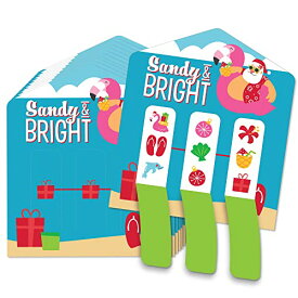 ボードゲーム 英語 アメリカ 海外ゲーム Big Dot of Happiness Tropical Christmas - Beach Santa Holiday Party Game Pickle Cards - Pull Tabs 3-in-a-Row - Set of 12ボードゲーム 英語 アメリカ 海外ゲーム