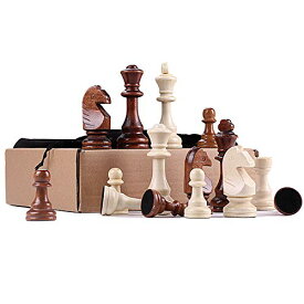 ボードゲーム 英語 アメリカ 海外ゲーム Wooden Chess Pieces Only, 32 Pieses Standard Tournamen Staunton Wood Chessmen - 4" King/Storage Bag Gift Package, Leather Chess Boardボードゲーム 英語 アメリカ 海外ゲーム