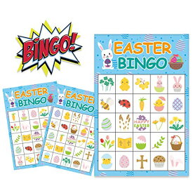 ボードゲーム 英語 アメリカ 海外ゲーム XJF Easter Bingo Game for Kids,24 Players for Kids Party Supplies,School Classroom Activitiesボードゲーム 英語 アメリカ 海外ゲーム