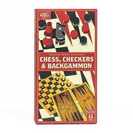 ボードゲーム 英語 アメリカ 海外ゲーム Wooden Chess, Checkers & Backgammon - Portable Three in One Combination Game Set - Checkers, Chess & Backgammon Set by Professor Puzzle.ボードゲーム 英語 アメリカ 海外ゲーム
