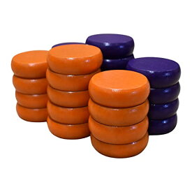 ボードゲーム 英語 アメリカ 海外ゲーム 26 Orange and Purple Crokinole Discs - Full Set (Small ? 1 1/8 Inch Diameter (2.9cm))ボードゲーム 英語 アメリカ 海外ゲーム