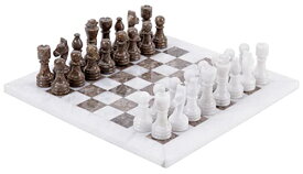 ボードゲーム 英語 アメリカ 海外ゲーム Radicaln Marble Chess Set 12 Inches White and Grey Oceanic Handmade Board Game Chess Sets for Adults - 2 Player Games for Adults - 1 Chess Board & 32 Chess Pieces - Chess Gamボードゲーム 英語 アメリカ 海外ゲーム