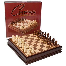ボードゲーム 英語 アメリカ 海外ゲーム Catherine Chess Inlaid Wood Board Game with Wooden Pieces, Large 15 x 15 Inch Setボードゲーム 英語 アメリカ 海外ゲーム