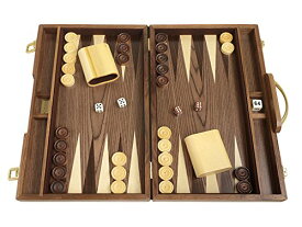 ボードゲーム 英語 アメリカ 海外ゲーム 15 in. Wood Backgammon Set - Burlwood Boardボードゲーム 英語 アメリカ 海外ゲーム