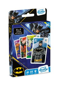 ボードゲーム 英語 アメリカ 海外ゲーム Shuffle Batman Game for Kids - 4 in 1 Snap, Pairs, Happy Families & Action Game, Game Guide Included, Great Gift for Kids Aged 4+ボードゲーム 英語 アメリカ 海外ゲーム