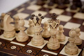 ボードゲーム 英語 アメリカ 海外ゲーム Beautiful Handcrafted Wooden Chess Set with Wooden Board and Handcrafted Chess Pieces -1-2 players, Gift idea Products (21" (55 cm))ボードゲーム 英語 アメリカ 海外ゲーム