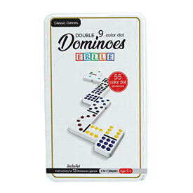 ボードゲーム 英語 アメリカ 海外ゲーム ERLLE Dominos Set Game. Premium Classic 55 Color Pieces Double Nine Domino. Durable tin Box. Kids, Boys, Girls, Party Favors and Anytime use. Duoble 9 Dominoes.ボードゲーム 英語 アメリカ 海外ゲーム