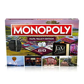 ボードゲーム 英語 アメリカ 海外ゲーム Monopoly Napa Valley Board Game, Advance to Bounty Hunter, American Canyon, The Model Bakery and trade your way to success, gift for ages 8 plusボードゲーム 英語 アメリカ 海外ゲーム