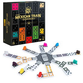 ボードゲーム 英語 アメリカ 海外ゲーム Spin Master Games Legacy Deluxe Mexican Train Dominoes, Classic Original Board Game Set Double-12 Dominoes with Sturdy Wood Case, for Kids and Adults Aged 8 and Upボードゲーム 英語 アメリカ 海外ゲーム