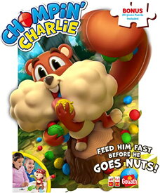 ボードゲーム 英語 アメリカ 海外ゲーム Chompin' Charlie Game - Feed The Squirrel Acorns And Race To Collect Them When They Scatter - Includes 24-Piece Puzzle by Goliathボードゲーム 英語 アメリカ 海外ゲーム