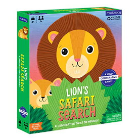 ボードゲーム 英語 アメリカ 海外ゲーム Mudpuppy Lion's Safari Search Cooperative Game from Memory Matching Game with 1 Game Board, 1 Lion Mat, 1 Sun Token, 20 Grass Shaped Tiles & Fun Facts, Perfect for Family Gamボードゲーム 英語 アメリカ 海外ゲーム