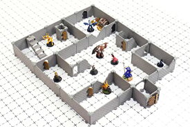 ボードゲーム 英語 アメリカ 海外ゲーム Dirt Cheap Dungeons Modular Dungeon System - Squire Set TT RPG Terrain Building for Dungeons & Dragons, Pathfinder, War Gaming, and More!ボードゲーム 英語 アメリカ 海外ゲーム