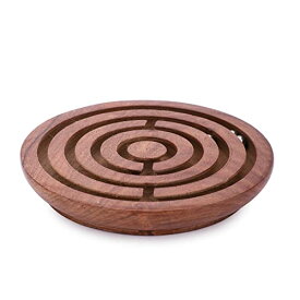 ボードゲーム 英語 アメリカ 海外ゲーム Ajuny Handcrafted Wooden Labyrinth Maze - Ideal, Educational Puzzle & Brain Teaser Game for Kids, Adults - Round Ball Maze, (6 Inches)ボードゲーム 英語 アメリカ 海外ゲーム