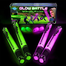 ボードゲーム 英語 アメリカ 海外ゲーム Ninja Toys Meet Samurai Swords in Glow Battle | Ninja Toys for Boys | Ages 8-12+, 2-4 Players | Kids Sword Game | Glow in The Dark Games | Glow Swords for Kids 8-12+ | A Thriボードゲーム 英語 アメリカ 海外ゲーム