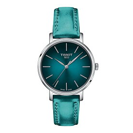 腕時計 ティソ レディース Tissot Womens Everytime Lady 316L Stainless Steel case Quartz Watch, Turquoise, Synthetic, 16 (T1432101709100)腕時計 ティソ レディース