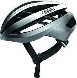 ヘルメット 自転車 サイクリング 輸入 クロスバイク ABUS - Aventor - Cycling Road Bike Helmet Maximum Ventilation with in-Mold EPS Shock Absorption - Gleam Silver - Sヘルメット 自転車 サイクリング 輸入 クロスバイク