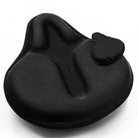 サドル 自転車 サイクリング 輸入 クロスバイク ANZOME Bike Seat Cushion, Exercise Bike Seat Cover, Wide Foam & Extra Soft Gel Bike Seat Cushion for Women Men Everyone, Fits Cruiser and Stationary Bikes, Indoサドル 自転車 サイクリング 輸入 クロスバイク