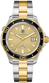 腕時計 タグホイヤー タグ・ホイヤー メンズ Tag Heuer Aquaracer Champagne Dial Steel and Gold Mens Watch WAK2121.BB0835腕時計 タグホイヤー タグ・ホイヤー メンズ