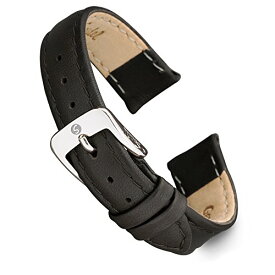 腕時計 シュパイデル アメリカ ドイツ メンズ Speidel Genuine Leather Watch Band 12mm in Long Black Calf Skin Replacement Strap, Stainless Steel Metal Buckle Clasp, Watchband Fits Most Watch Brands腕時計 シュパイデル アメリカ ドイツ メンズ