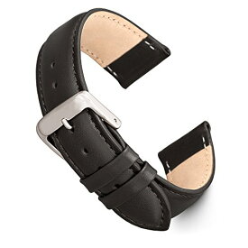 腕時計 シュパイデル アメリカ ドイツ メンズ Speidel Genuine Leather Watch Band 16mm Black Calf Skin Replacement Strap, Stainless Steel Metal Buckle Clasp, Watchband Fits Most Watch Brands腕時計 シュパイデル アメリカ ドイツ メンズ