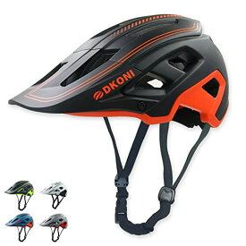 ヘルメット 自転車 サイクリング 輸入 クロスバイク Bike Helmet Mountain Bike Helmets for Adults:Men Women Bicycle Helmet Certified MTB Cycling Helmet Lightweight with Visor (Medium, Blue/Orange)ヘルメット 自転車 サイクリング 輸入 クロスバイク