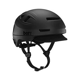 ヘルメット 自転車 サイクリング 輸入 クロスバイク Bern Hudson Commuter Bike Helmet with MIPS, Rated for E-Bike, Integrated LED Rear Light and U-Lock Compatibility, MIPS Matte Black, Largeヘルメット 自転車 サイクリング 輸入 クロスバイク