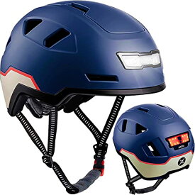 ヘルメット 自転車 サイクリング 輸入 クロスバイク XNITO Bike Helmet with LED Lights - Urban Bicycle Helmet for Adults, Men & Women - CPSC & NTA-8776 Dual Certified - Class 3 E-Bikes, Scooters, Onewheel,ヘルメット 自転車 サイクリング 輸入 クロスバイク