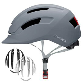 ヘルメット 自転車 サイクリング 輸入 クロスバイク Adult Urban Bike Helmet - Adjustable Fit System & Integrated Taillight for Men Womenヘルメット 自転車 サイクリング 輸入 クロスバイク