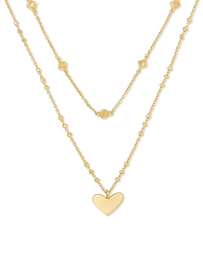 ケンダスコット アメリカ アクセサリー ブランド かわいい Kendra Scott Ari Heart Multistrand Necklace in 14k Gold-Plated Brass Fashion Jewelry for Womenケンダスコット アメリカ アクセサリー ブランド かわいいのサムネイル