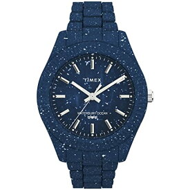 腕時計 タイメックス メンズ Timex Men's Waterbury Ocean Recycled Plastic 42mm Watch - Triple Dark Blue腕時計 タイメックス メンズ
