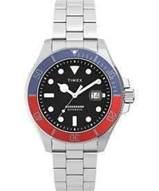 腕時計 タイメックス メンズ Timex Men's Harborside Coast Automatic 44mm Watch - Stainless Steel Bracelet Blue Dial Silver-Tone Case腕時計 タイメックス メンズ