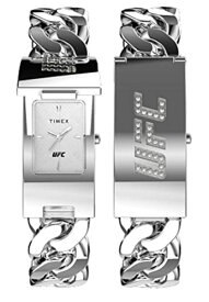 腕時計 タイメックス メンズ Timex UFC Men's Championship ID 20mm Watch - Silver-Tone Bracelet Silver-Tone Dial Silver-Tone Case腕時計 タイメックス メンズ