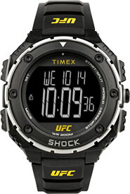 腕時計 タイメックス メンズ Timex UFC Men's Shock Oversize 50mm Watch - Black Strap Digital Dial Black Case腕時計 タイメックス メンズ