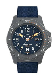 腕時計 タイメックス メンズ Timex Men's Expedition North Freedive Ocean 46mm Watch - Blue Strap Blue Dial Gray Case腕時計 タイメックス メンズ
