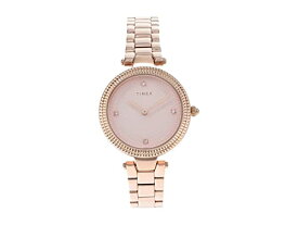 腕時計 タイメックス レディース Timex Women’s Adorn 32mm Watch ? Light Pink Dial Rose Gold-Tone Case & Bracelet腕時計 タイメックス レディース