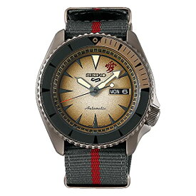 腕時計 セイコー メンズ Seiko 5 Sports Boruto & Naruto: Gaara Automatic Beige Dial Watch SRPF75K1腕時計 セイコー メンズ