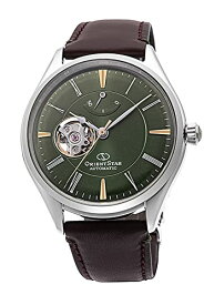 腕時計 オリエント メンズ Orient Star RK-AT0202E Men's Automatic Watch, Classic Semi-skeleton, Mechanical, Made in Japan, Open Heart (RK-AT0202E), Green, forest green (green), Classic腕時計 オリエント メンズ