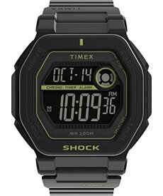 腕時計 タイメックス メンズ Timex Men's Command Encounter 45mm Watch - Black Strap Digital Neg Display Dial Black Case腕時計 タイメックス メンズ