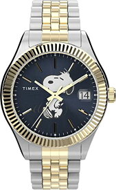 腕時計 タイメックス レディース Timex Women's Peanuts x Waterbury Legacy Watch - Two-Tone Bracelet Blue Dial Two-Tone Case腕時計 タイメックス レディース