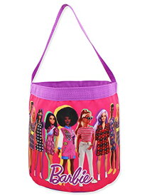 バービー バービー人形 Barbie Collapsible Nylon Basket Bucket Tote Bag (One Size, Pink)バービー バービー人形